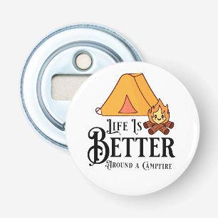 Décapsuleur Mieux vaut vivre autour d'un feu de camp