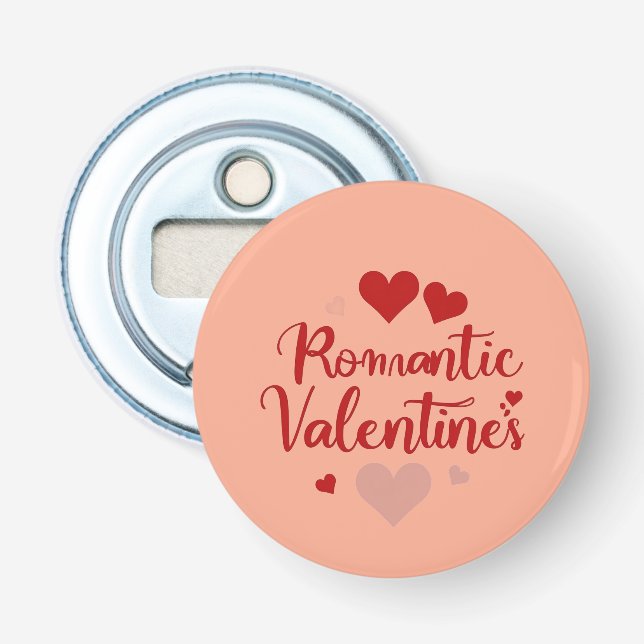 Décapsuleur Minimal Valentine’s Day Love Typography Design | R (Devant)