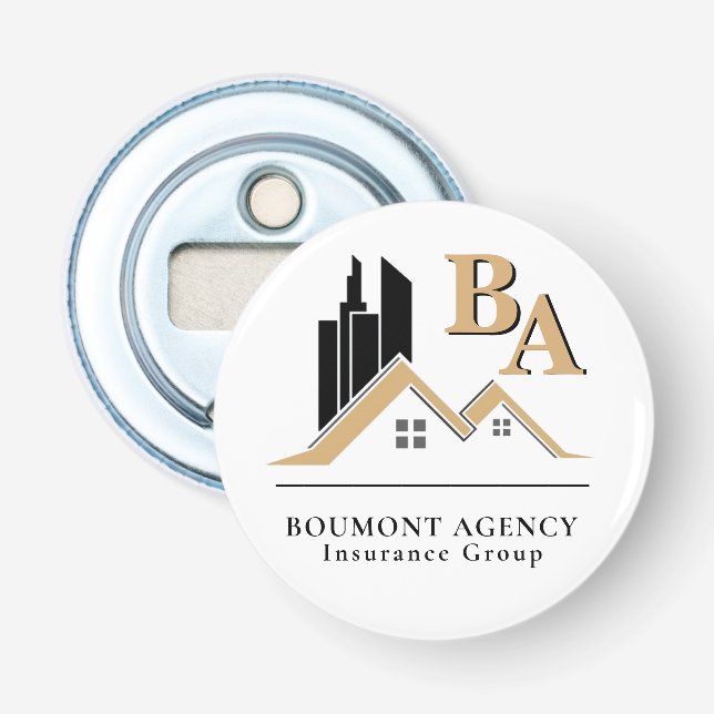 Décapsuleur Moderne Ajoutez votre propre logo professionnel Bl (Devant)