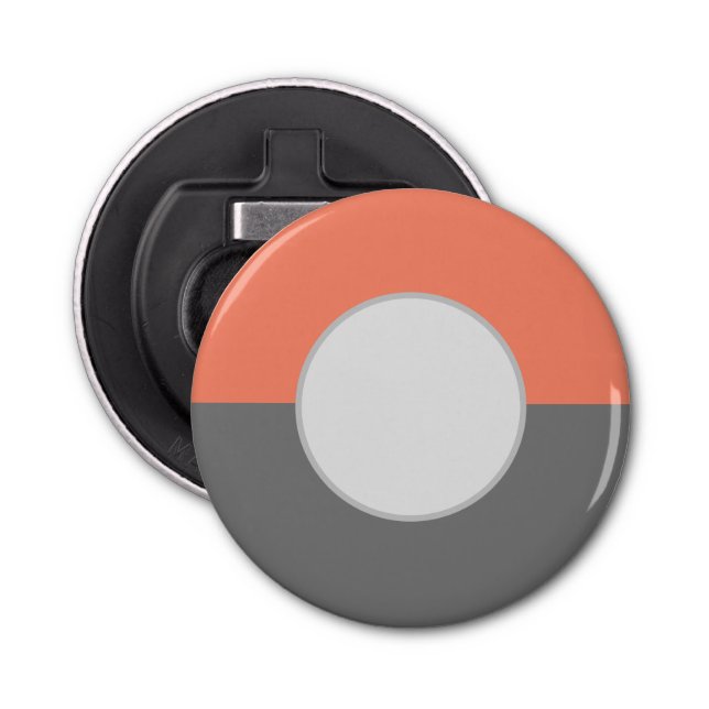 Décapsuleur Moitié du cercle géométrique moderne (Devant)