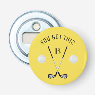 Décapsuleur Monogramme club de golf texte personnalisé