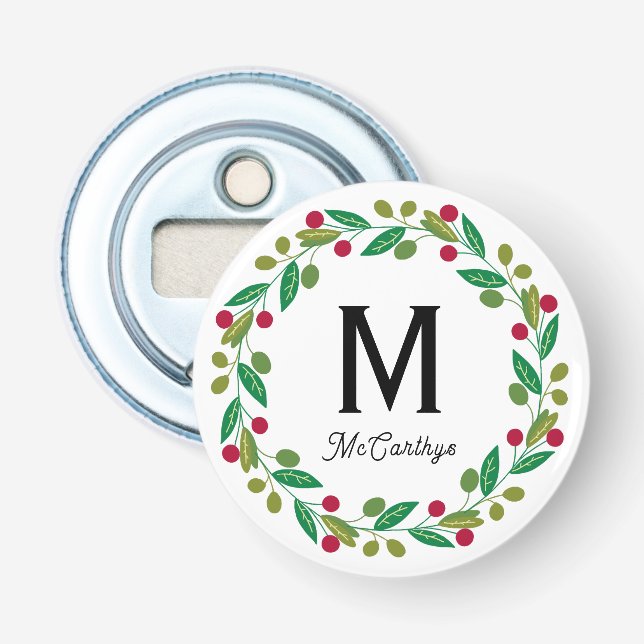 Décapsuleur Monogramme de Noël  (Devant)