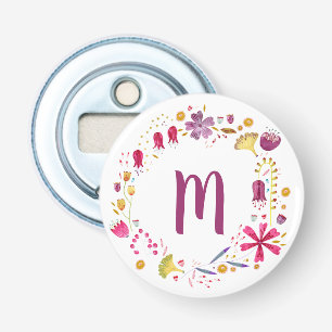 Décapsuleur Monogramme floral