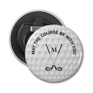 Décapsuleur Monogramme golf croisé clubs texte personnalisé