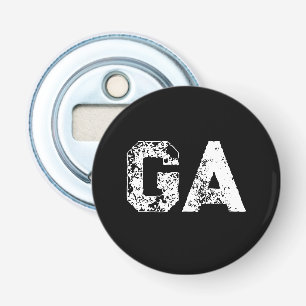 Décapsuleur Monogramme Lettres Initiales Noir Blanc Simple