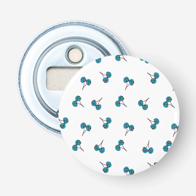 Décapsuleur Motif Blue Cherry (Devant)