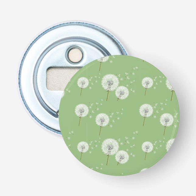 Décapsuleur Motif Dandelion sur Green Arrière - plan (Devant)