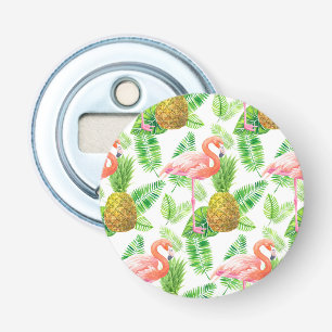 Décapsuleur Motif d'aquarelle de jardin tropical