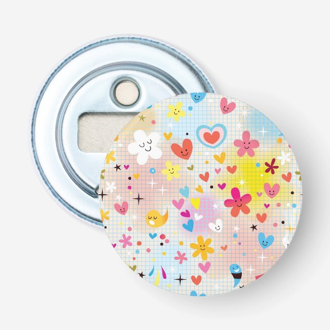 Décapsuleur motif de bande dessinée d'amusement (Devant)