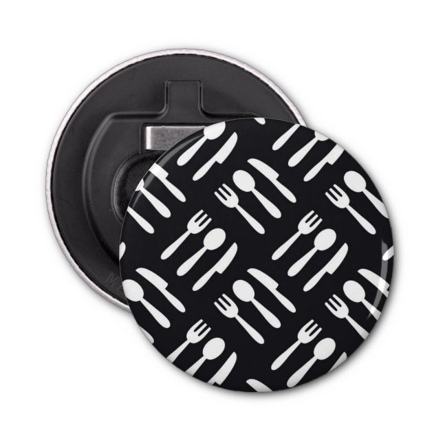 Décapsuleur motif de couteau à cuillère à fourche (Devant)