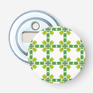 Décapsuleur Motif de feuille, motif de feuilles, feuilles vert