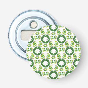 Décapsuleur Motif de feuille, motif de feuilles, feuilles vert