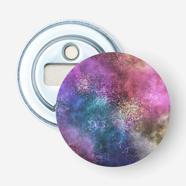 Décapsuleur Motif de galaxie coloré (Devant)