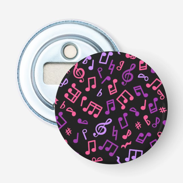 Décapsuleur Motif de notes musicales (Devant)