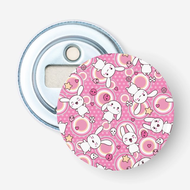 Décapsuleur motif de rose de kawaii (Devant)