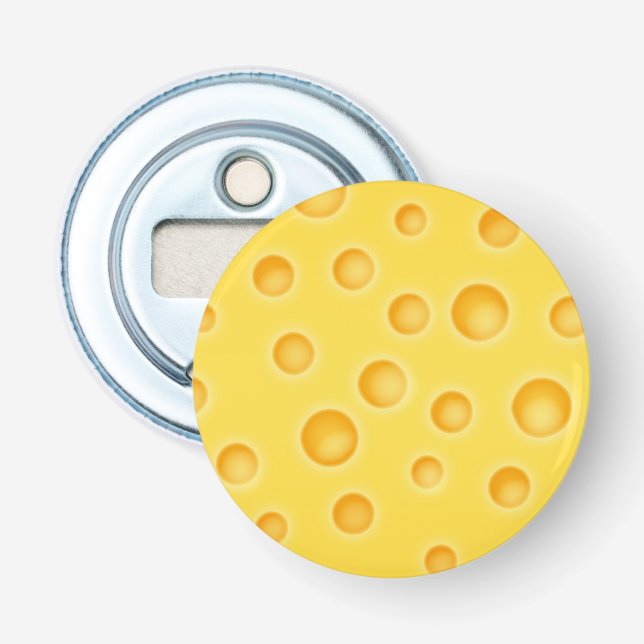 Décapsuleur Motif de texture au fromage suisse (Devant)