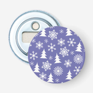 Décapsuleur Motif des flocons de neige et des pins