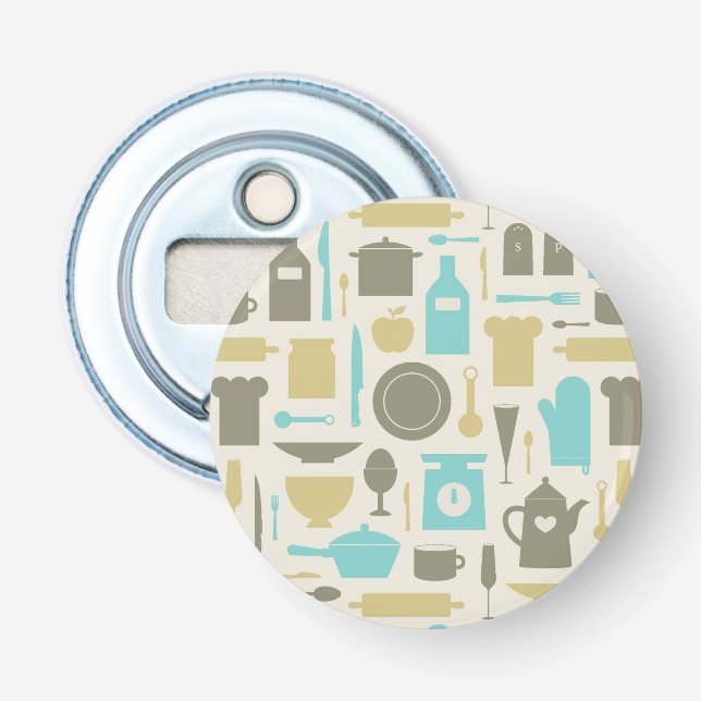 Décapsuleur Motif Des Outils De Cuisine (Devant)