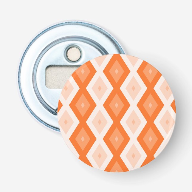 Décapsuleur Motif diamant orange (Devant)