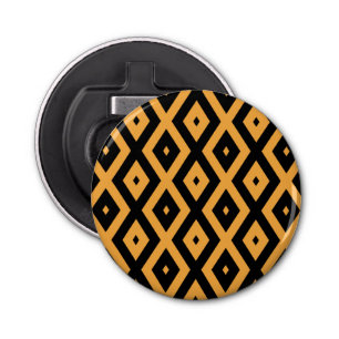 Décapsuleur Motif en diamant jaune et noir