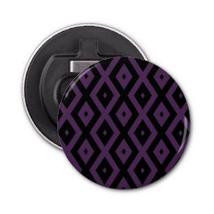 Décapsuleur Motif en diamant noir et violet foncé