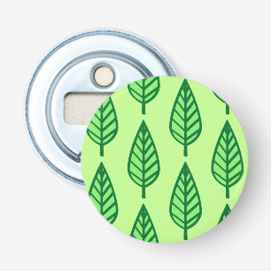 Décapsuleur Motif en feuille de hêtre - nuances vertes