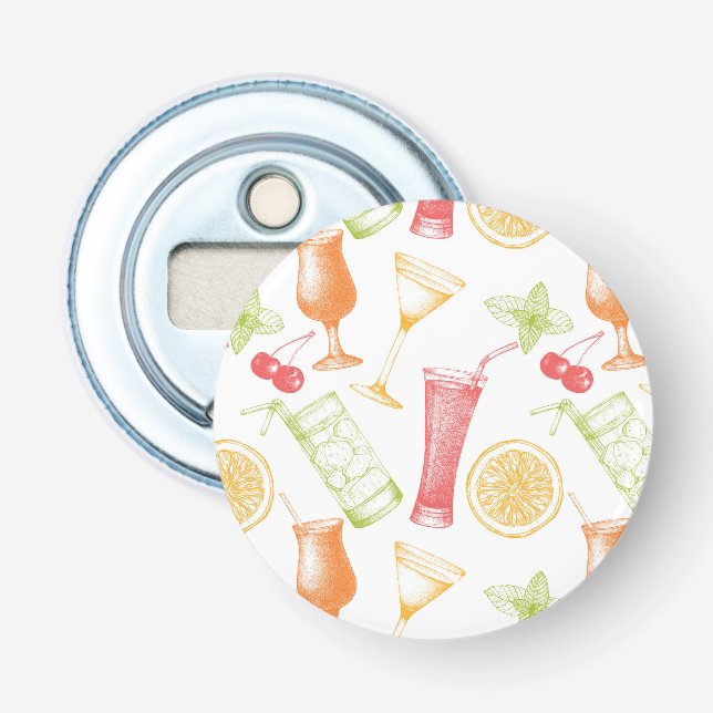 Décapsuleur Motif esquissé de cocktail (Devant)