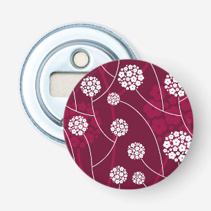 Décapsuleur Motif floral abstrait