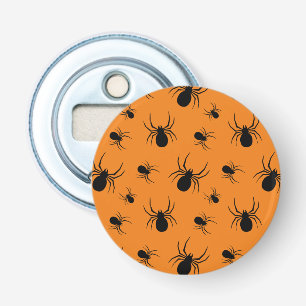 Décapsuleur Motif Halloween araignées Noir et Orange