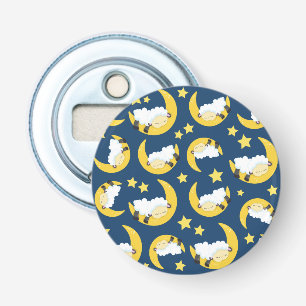 Décapsuleur Motif mouton, Mouton couché, Lune, Étoiles