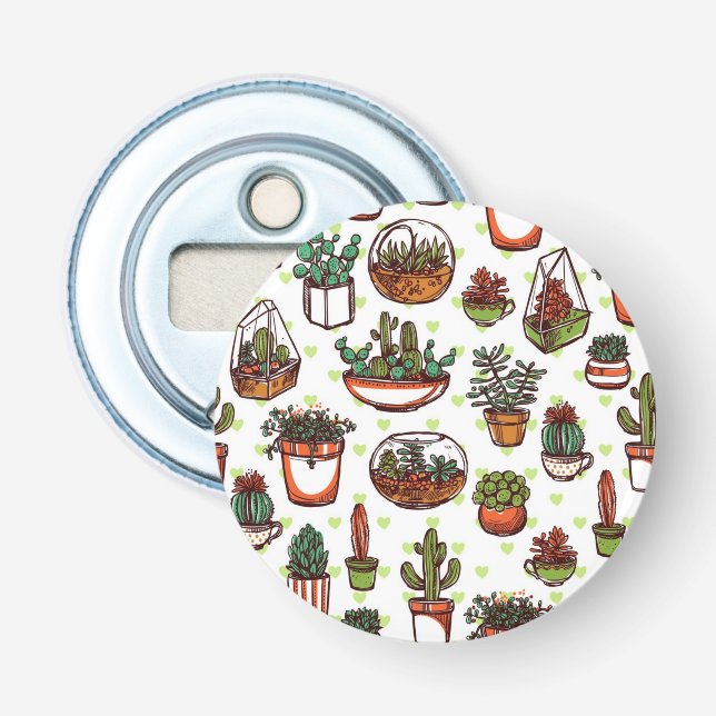 Décapsuleur motif plante (Devant)