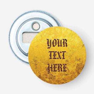 Décapsuleur Motif PURE GOLD LEAF + votre texte