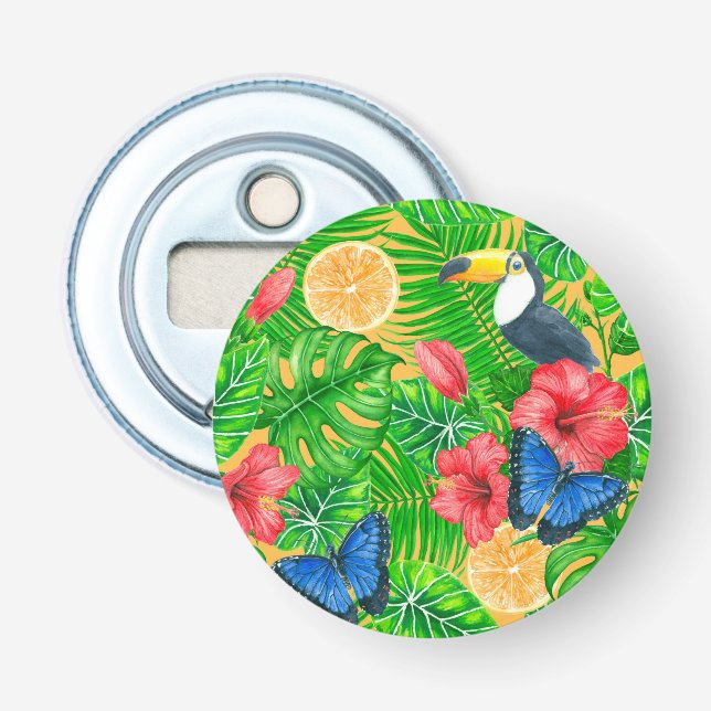 Décapsuleur Motif tropical (Devant)