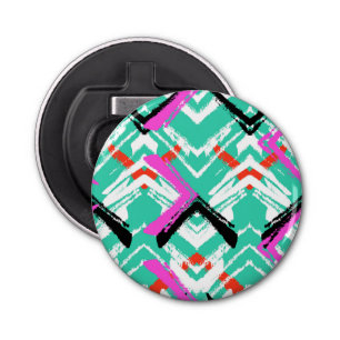 Décapsuleur Motif Zig Zag Turquoise