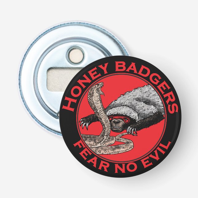 Décapsuleur Ne craignez aucun mal Badass Honey Badger Red Anim (Devant)