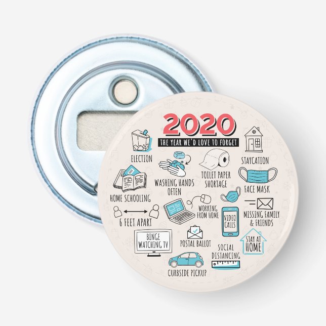 Décapsuleur Noël 2020 Année Pour Oublier Le Cadeau Commémorati (Devant)