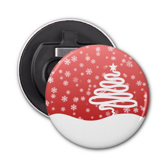 Décapsuleur Noël blanc (Devant)