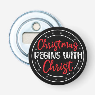 Décapsuleur Noël commence avec le Christ-65772