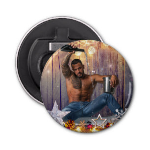 Décapsuleur Noël SlipperyJoe en or argent étoiles lumières hum