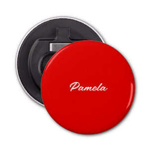 Décapsuleur Nom élégant Minimaliste classique rouge chaud