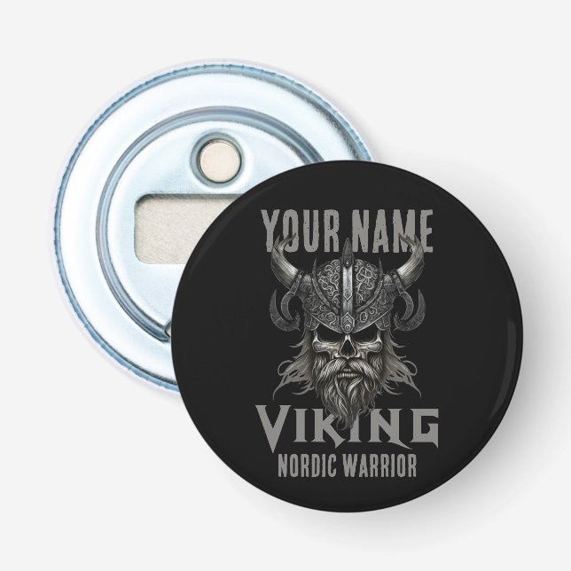 Décapsuleur NOM personnalisé Viking Warrior Heritage (Devant)