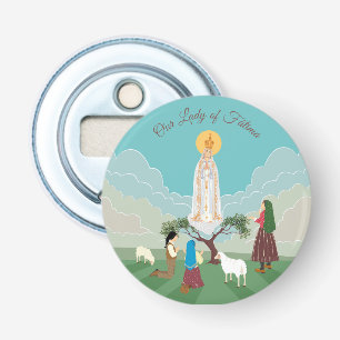 Décapsuleur Notre-Dame de Fatima et les trois bergers