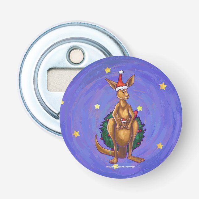 Décapsuleur Nuit étoilée de Noël Kangaroo (Devant)
