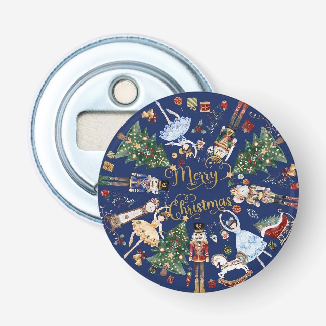 Décapsuleur Nutcracker Ballet Joyeux Noël Vintage (Devant)