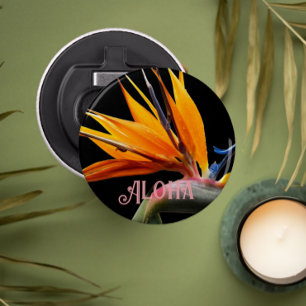 Décapsuleur Oiseau orange du Paradis Plante en fleurs Aloha