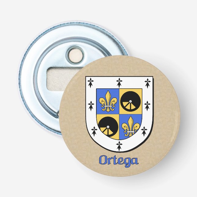 Décapsuleur Ortega Armoiries héraldiques sur le modèle de parc (Devant)