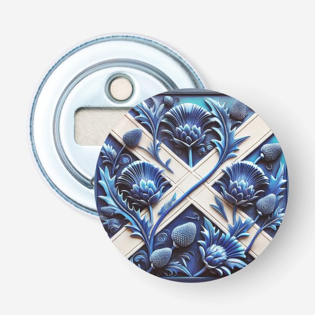 Décapsuleur Ouverture de bouteille avec Scottish Thistles Desi (Devant)