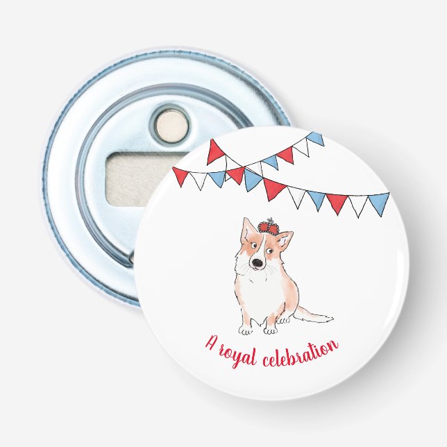 Décapsuleur Ouverture de bouteille de corgi royale (Devant)