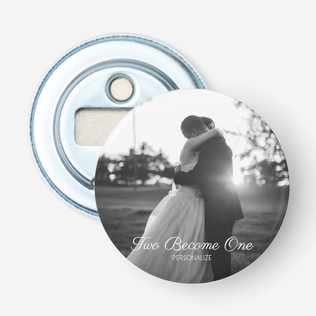 Décapsuleur Ouverture de bouteille de Mariage de texte personn (Devant)