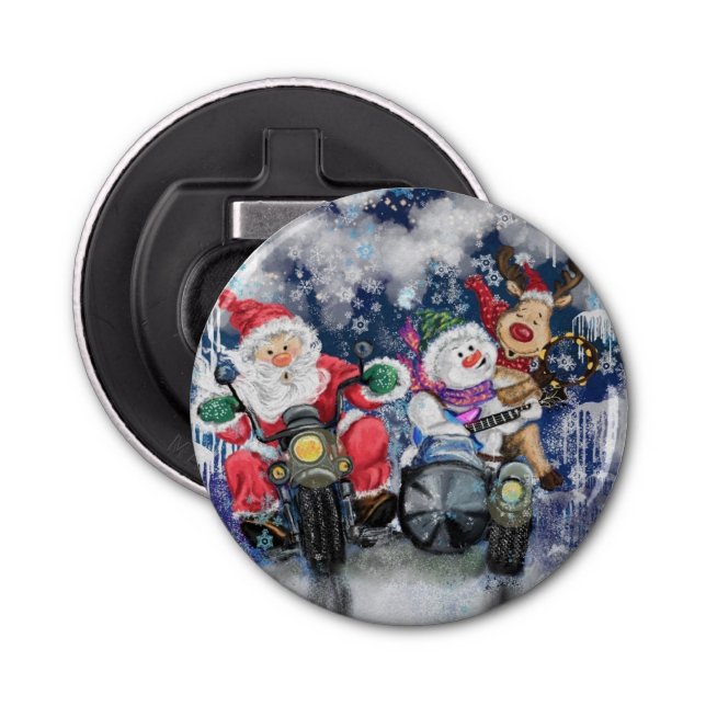 Décapsuleur Ouverture de la bouteille de Noël avec des amis he (Devant)